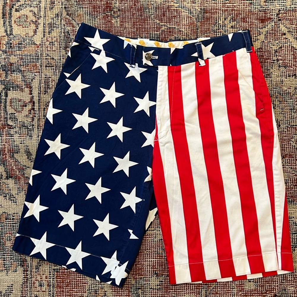 Loudmouth USA America Golf Shorts Size 34.